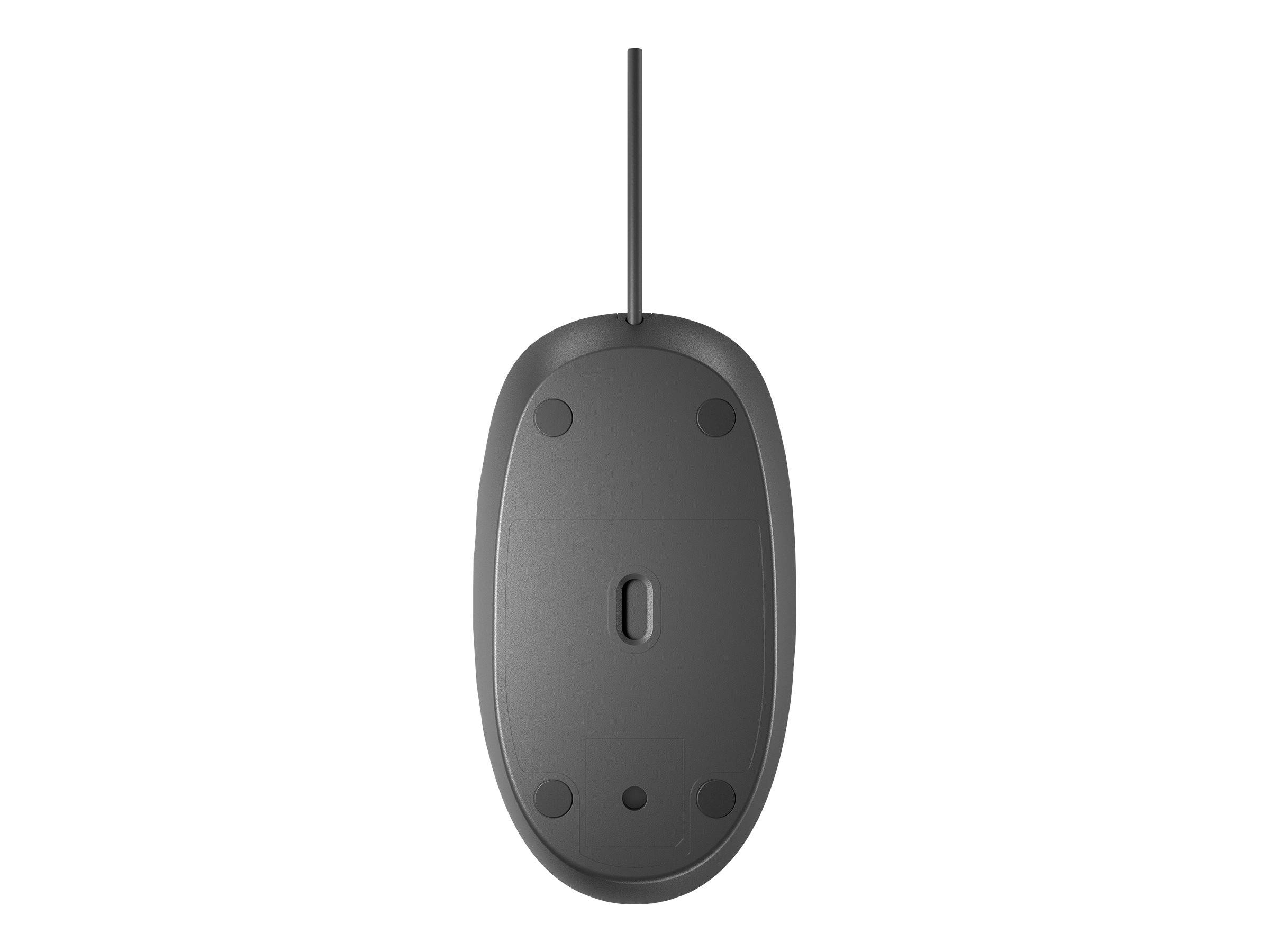HP 125 - Maus - kabelgebunden - USB - Schwarz-5