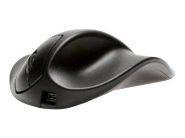 Hippus HandShoeMouse Right Medium - Vertikale Maus - Für Rechtshänder - Laser - 3 Tasten - kabellos - kabelloser Empfäng