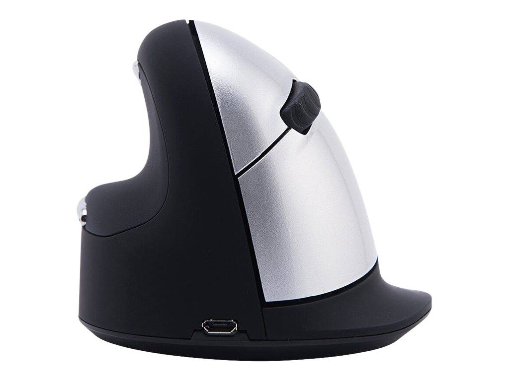 R-Go Ergonomische Maus HE Break - Maus - ergonomisch - Für Linkshänder - 5 Tasten - kabellos - 2.4 GHz - kabelloser Empf-8