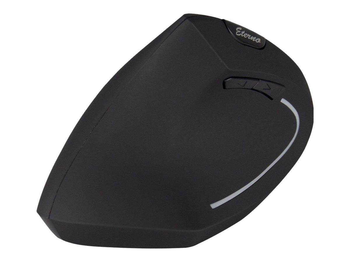 INTER-TECH - Eterno KM-206L - Vertikale Maus - ergonomisch - Für Linkshänder - 6 Tasten - kabellos - 2.4 GHz - kabellose-6