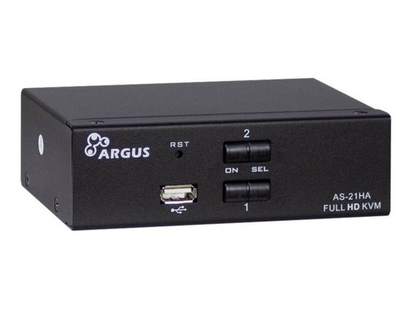 INTER-TECH - Argus KVM AS-21HA - KVM-/Audio-Switch - 2 x KVM/Audio