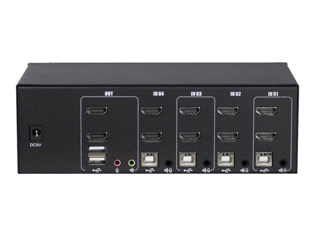 INTER-TECH - Argus KVM AS-42HA - KVM-/Audio-Switch - 4 x KVM/Audio-6