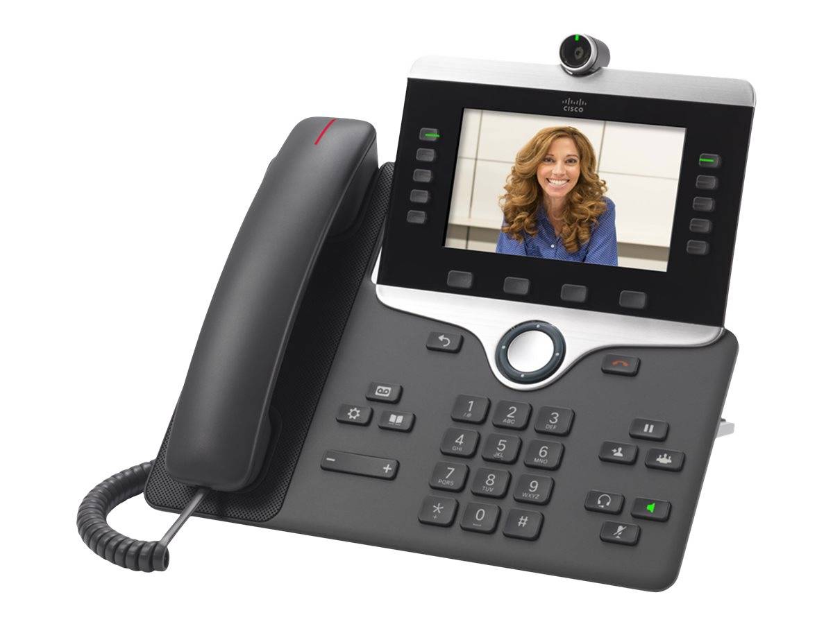 Cisco IP Phone 8865 - IP-Videotelefon - mit Digitalkamera, Bluetooth-Schnittstelle - IEEE 802.11a/b/g/n/ac (Wi-Fi)-0