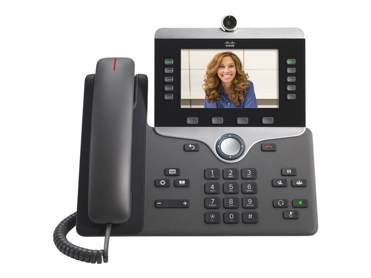 Cisco IP Phone 8865 - IP-Videotelefon - mit Digitalkamera, Bluetooth-Schnittstelle - IEEE 802.11a/b/g/n/ac (Wi-Fi)-6