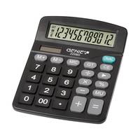 Genie 225 BD, Desktop, Einfacher Taschenrechner, 12 Ziffern, Display klappbar, Batterie/Solar, Schwarz-3