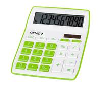 Genie 840 G, Desktop, Display-Rechner, 10 Ziffern, Display klappbar, Batterie/Solar, Grün, Weiß-2