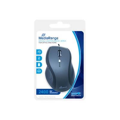 MediaRange - Maus - optisch - 5 Tasten - kabelgebunden-0