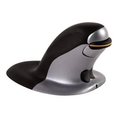 Fellowes Penguin Medium - Vertikale Maus - ergonomisch - rechts- und linkshändig - Laser - kabellos - 2.4 GHz - kabellos-0