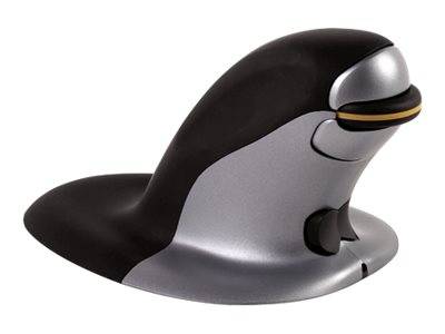 Fellowes Penguin Large - Vertikale Maus - rechts- und linkshändig - Laser - kabellos - 2.4 GHz - kabelloser Empfänger (U-0