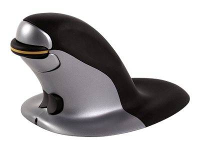 Fellowes Penguin Large - Vertikale Maus - rechts- und linkshändig - Laser - kabellos - 2.4 GHz - kabelloser Empfänger (U-7