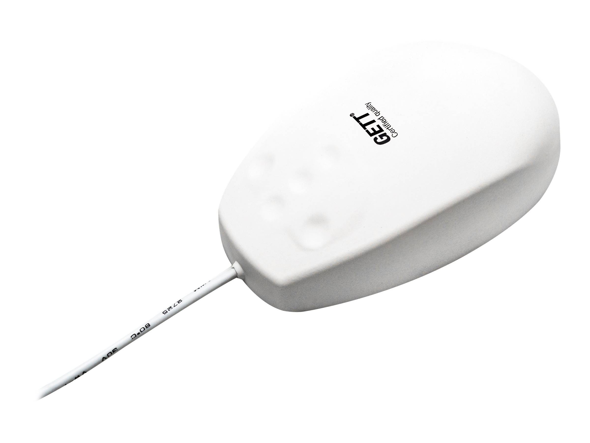 GETT TKH-MOUSE-GCQ-MED-AM-SCROLL-LASER-IP68-WHITE-USB-0