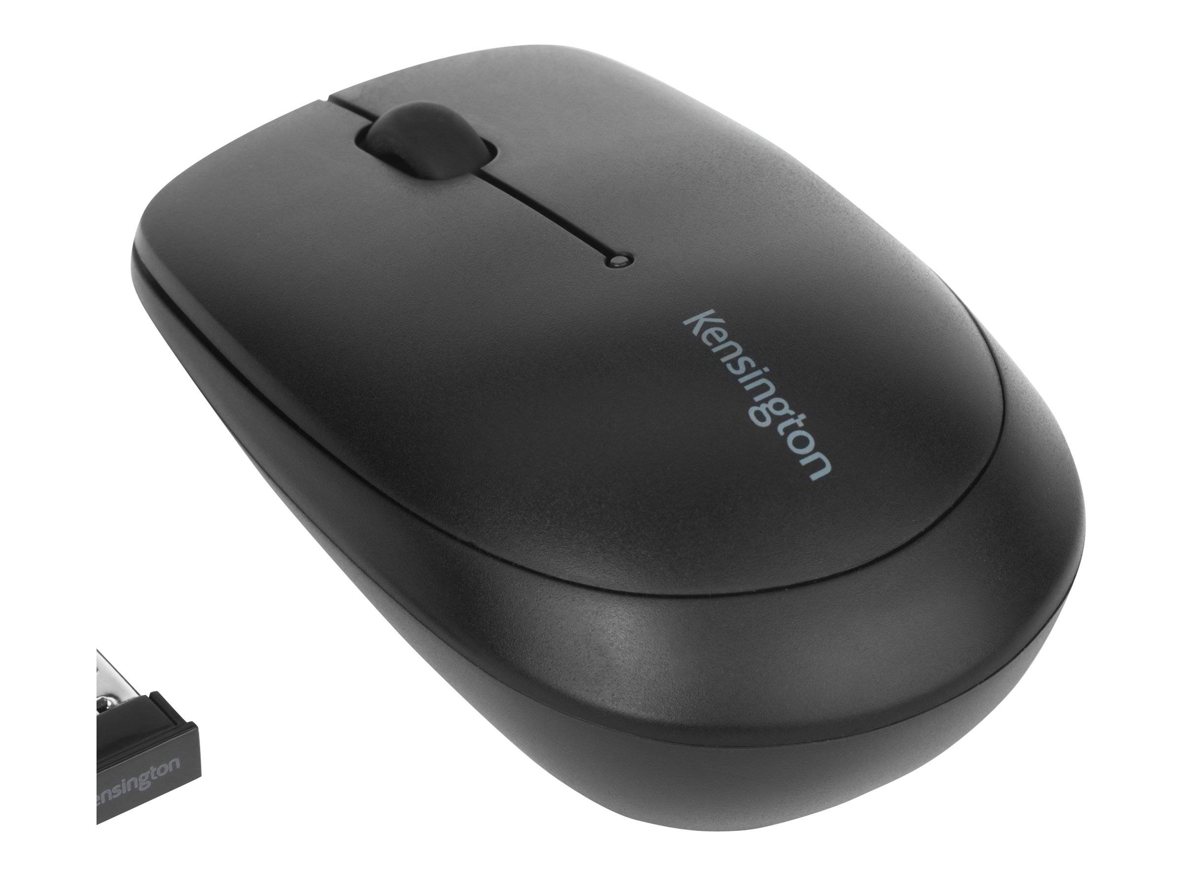 Kensington Pro Fit Mobile - Maus - rechts- und linkshändig - Laser - 2 Tasten - kabellos - 2.4 GHz - kabelloser Empfänge-0