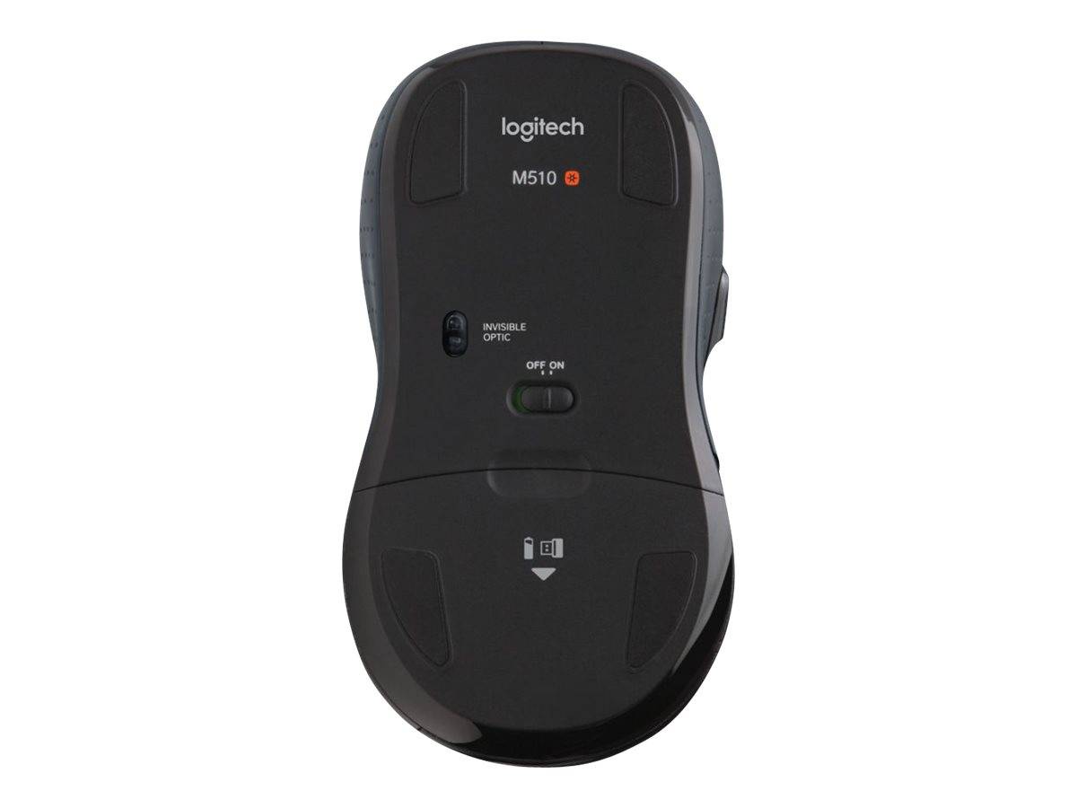 Logitech M510 - Maus - Für Rechtshänder - Laser - 7 Tasten - kabellos - 2.4 GHz - kabelloser Empfänger (USB)-7