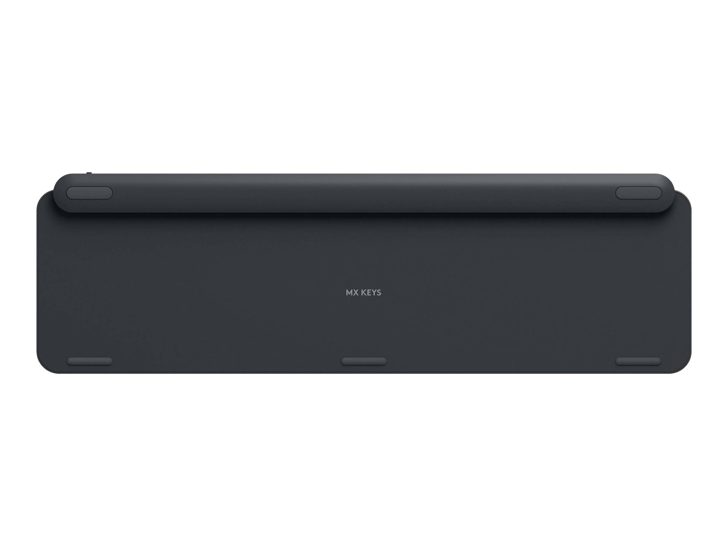 Logitech MX Keys Bluetooth® Tastatur Deutsch, QWERTZ Graphit Beleuchtet, Ergonomisch, Multipair-Funktion-6