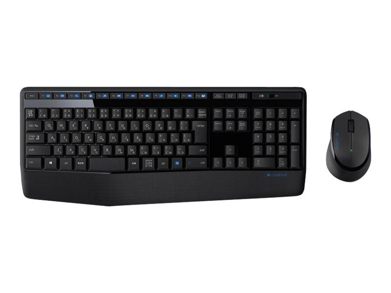 Logitech MK345 Funk Tastatur, Maus-Set Spritzwassergeschützt Tschechisch Schwarz-1