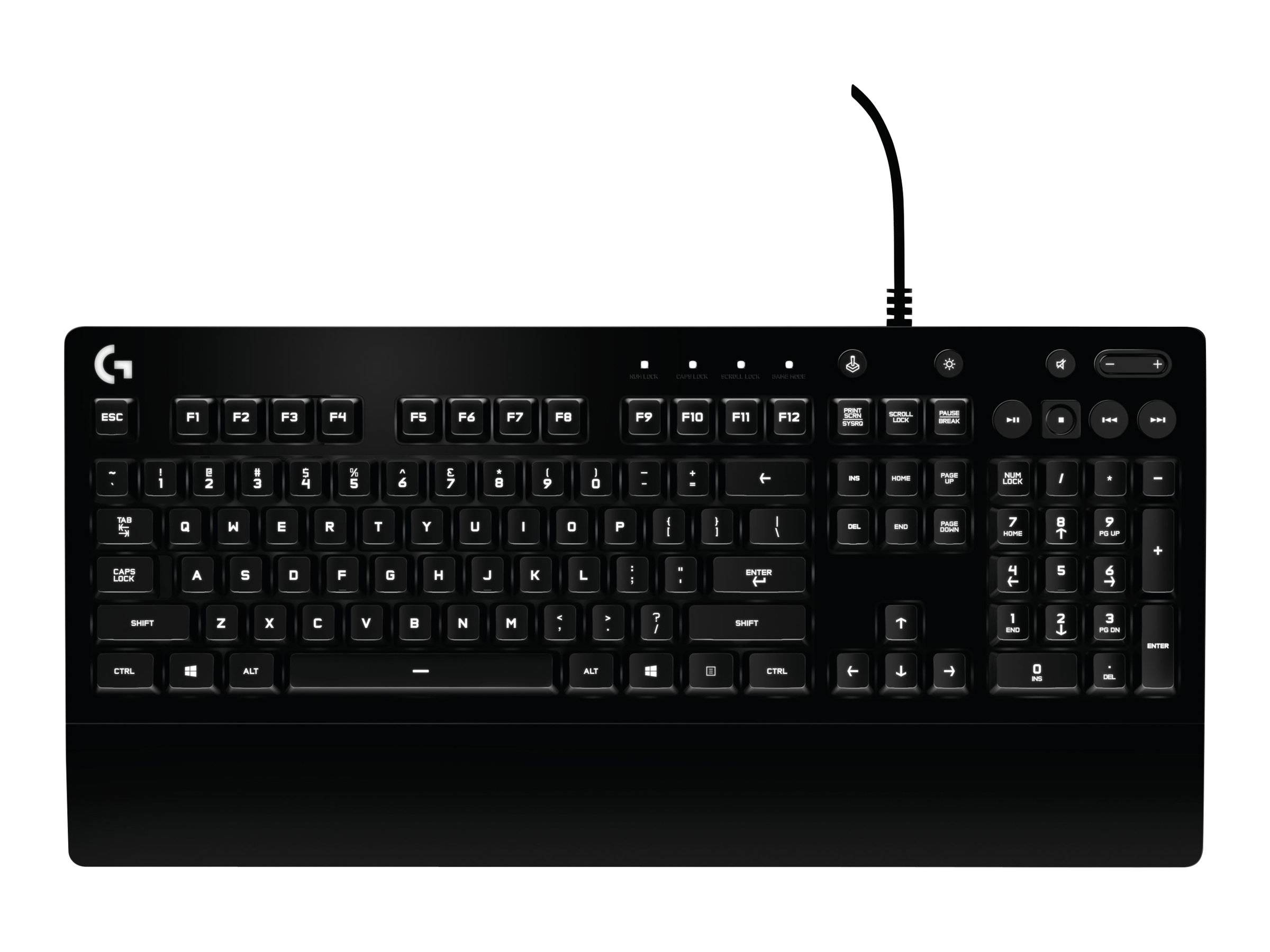 Logitech Gaming G213 Prodigy USB Gaming-Tastatur Deutsch, QWERTZ Schwarz Beleuchtet, Spritzwassergeschützt-6