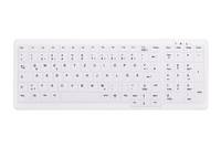 Contour Active Key AK-C7000F Medical Key USB Hygiene-Tastatur Deutsch, QWERTZ Weiß Geeignet f. Wischdesinfektion nach DG-5