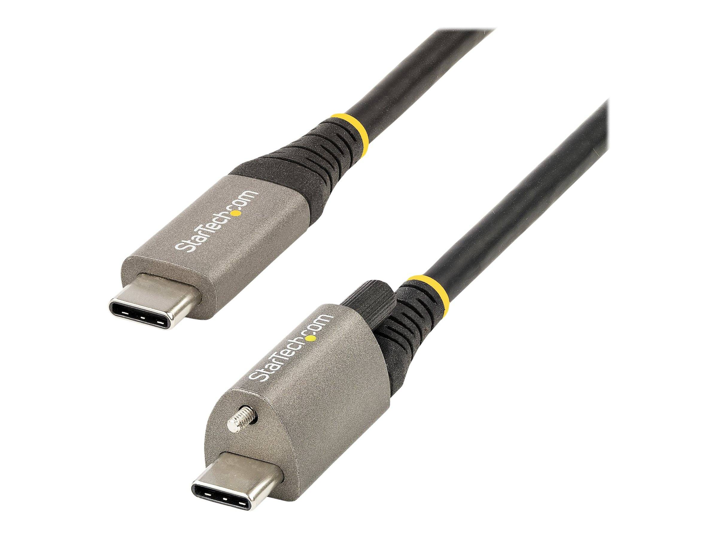 StarTech.com 1m USB-C Kabel mit Oberseite Schraubensicherung 10Gbit/s - USB 3.1/3.2 Gen 2 Typ-C Kabel - 100W (5A)-0