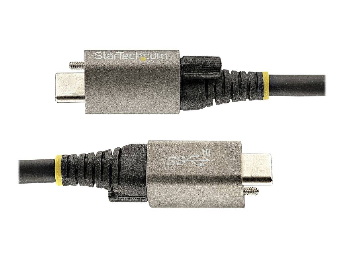StarTech.com 1m USB-C Kabel mit Oberseite Schraubensicherung 10Gbit/s - USB 3.1/3.2 Gen 2 Typ-C Kabel - 100W (5A)-1