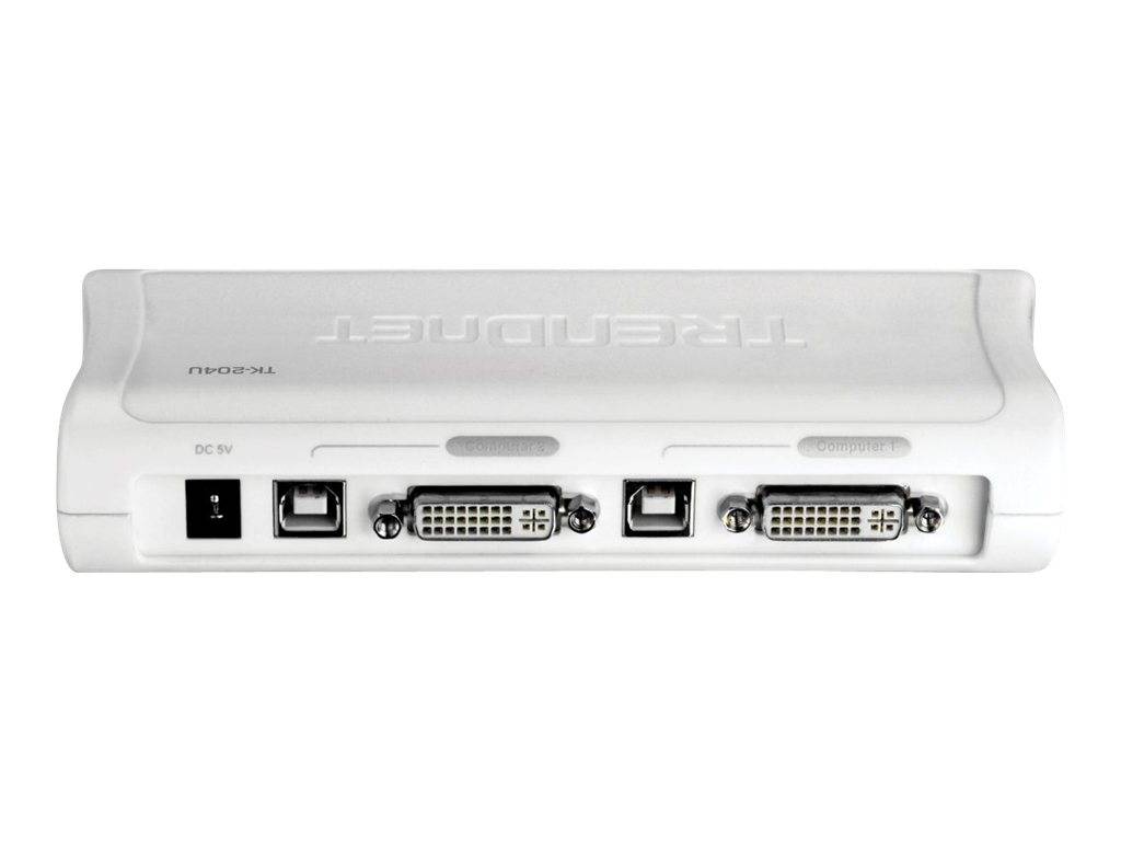 TRENDnet TK-204UK KVM Switch 2-Port DVI USB mit Audio Kit-7
