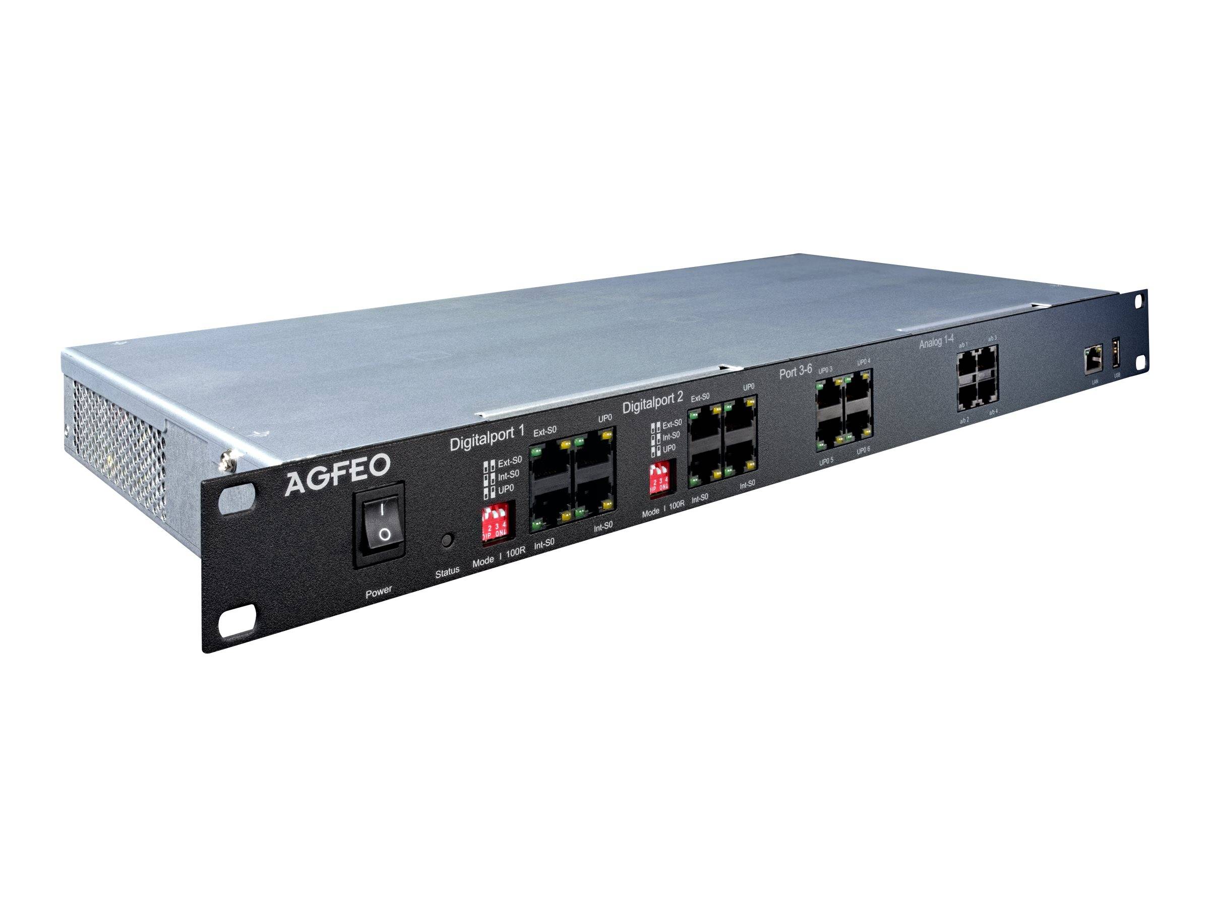 AGFEO ES 628 IT - Hybrid PBX - 1U - in Rack montierbar-0