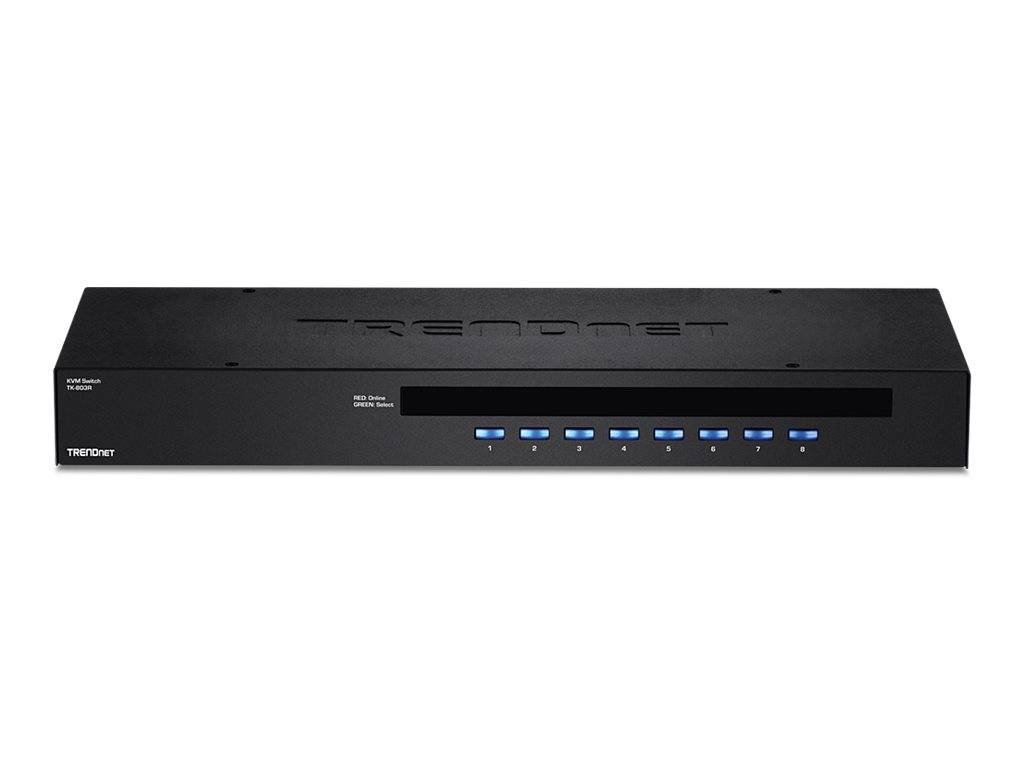 TRENDnet TK-803R KVM Switch 8-Port USB/PS/2 Rack Mount-5