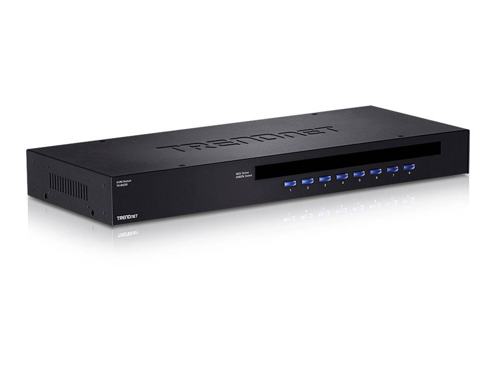 TRENDnet TK-803R KVM Switch 8-Port USB/PS/2 Rack Mount-7