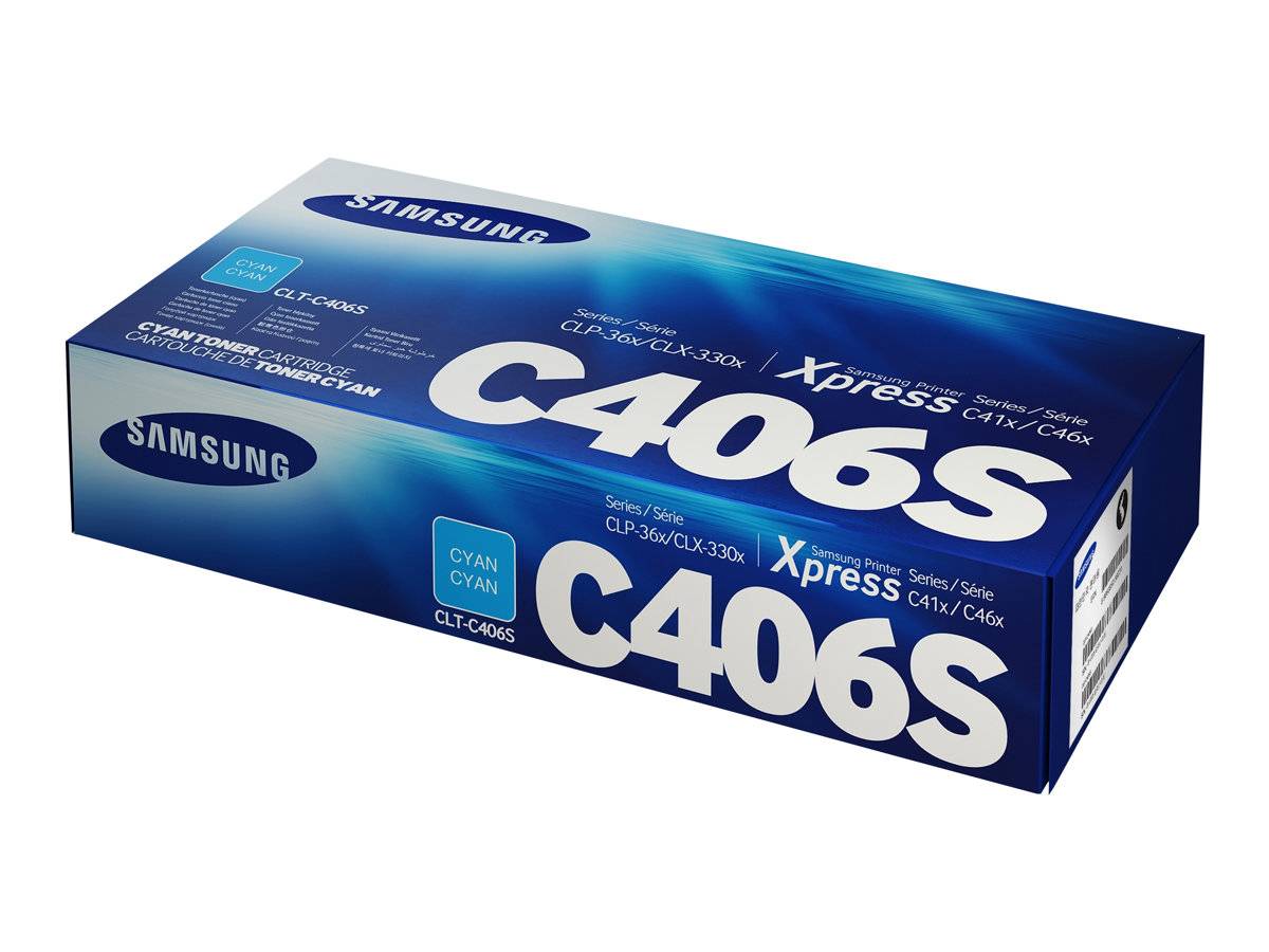 HP - Samsung CLT-C406S - Cyan - Original - Tonerpatrone (ST984A)-0