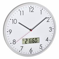 TFA-Dostmann 60.3048.02, Wand, Digitale Uhr, Rund, Weiß, Kunststoff, Glas-3
