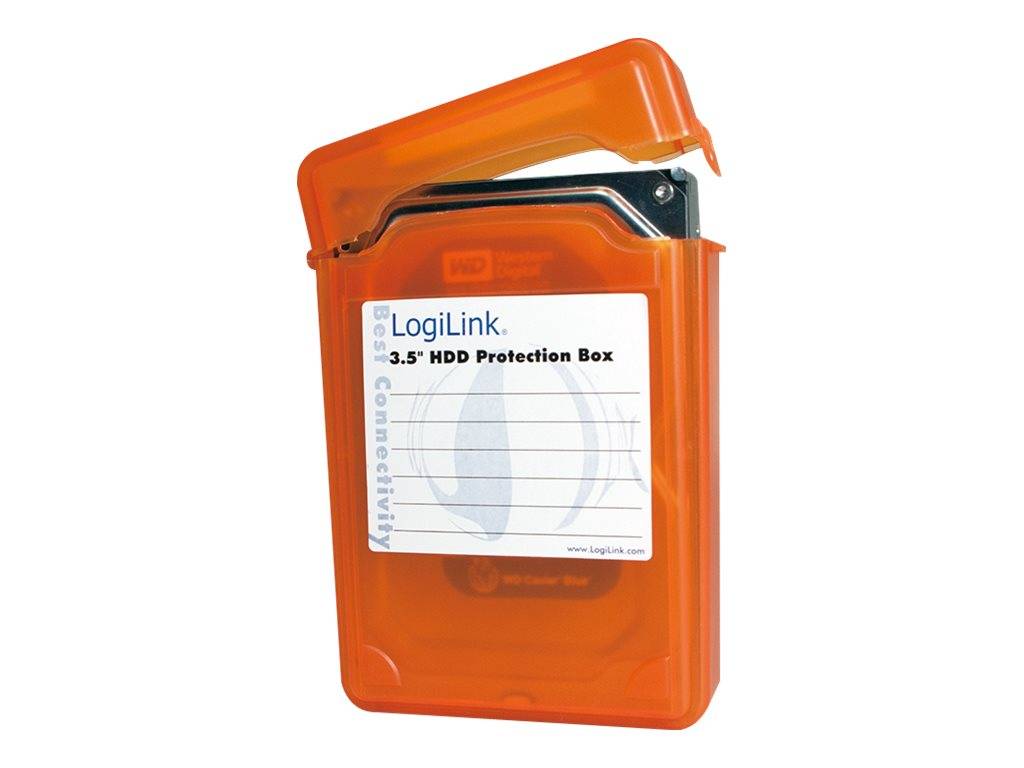 LogiLink - Festplattenlaufwerk-Schutzgehäuse - Kapazität: 1 Festplattenlaufwerk (3,5"")-0