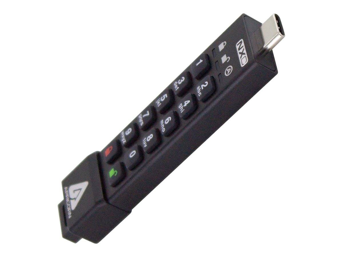 Apricorn Aegis Secure Key 3NXC - USB-Flash-Laufwerkverschlüsselt - 8 GB - USB-C-8