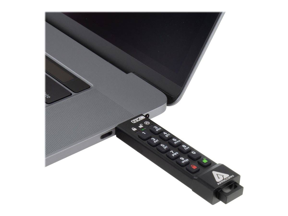 Apricorn Aegis Secure Key 3NXC - USB-Flash-Laufwerk - verschlüsselt - 16 GB - US-6