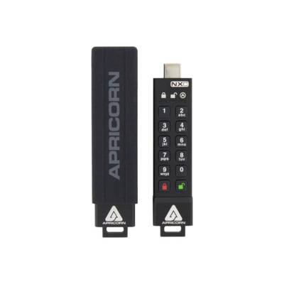 Apricorn Aegis Secure Key 3NXC - USB-Flash-Laufwerk - verschlüsselt - 64 GB - US-0