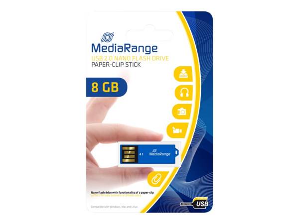 MediaRange Nano - USB-Flash-Laufwerk - 8 GB - USB 2.0
