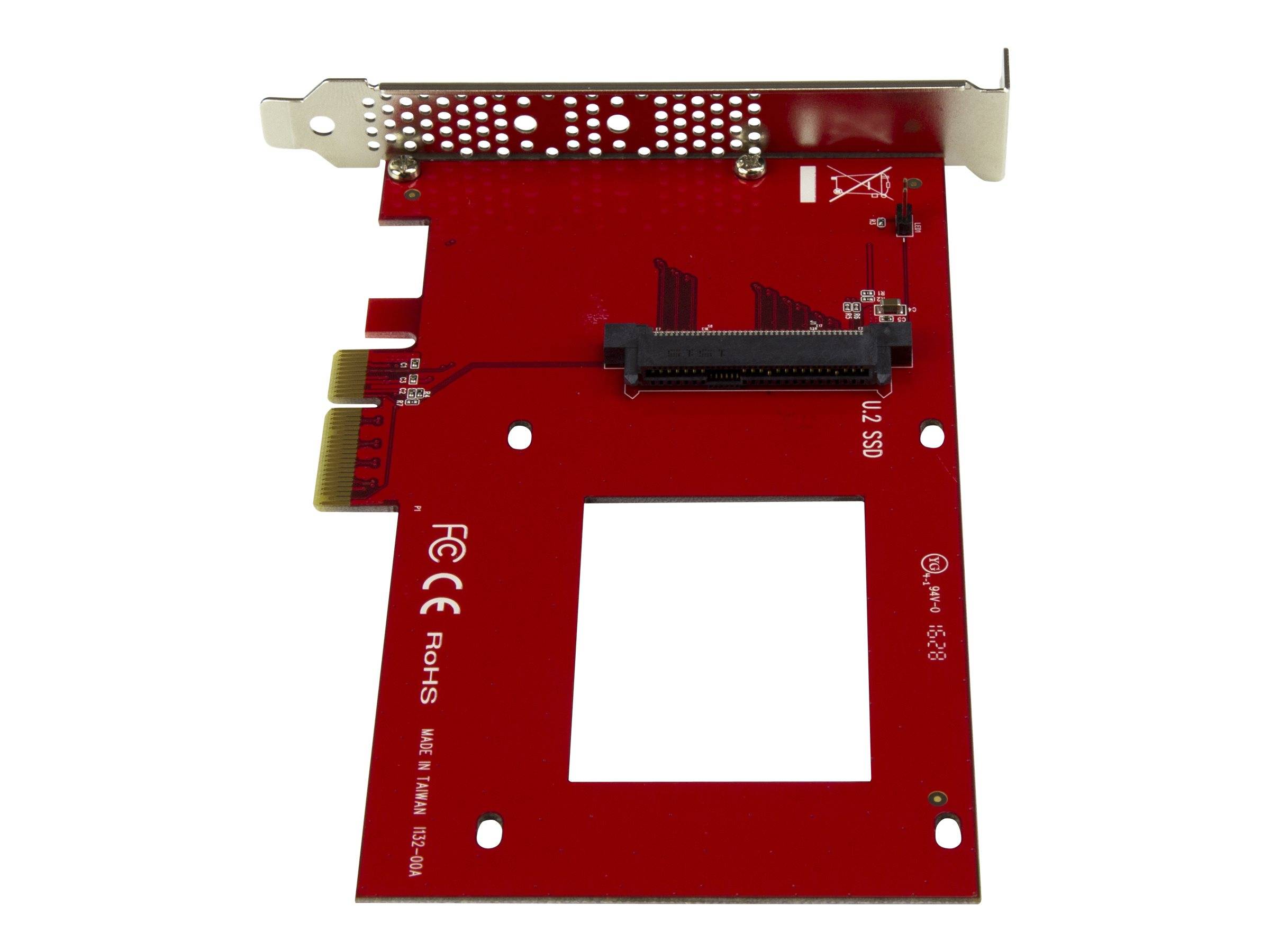 StarTech.com Startech U.2 auf PCIe Adapter für 2,5" U.2 NVMe SSD - SFF 8639 - 4x PCI Express 3.0 - NVMe PCIe Adapter --0