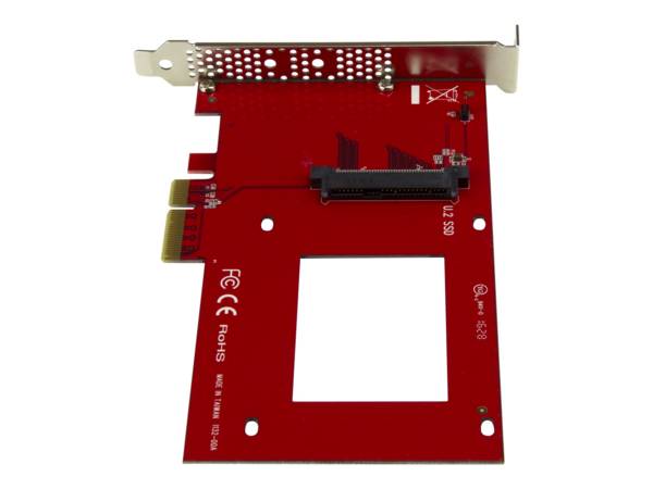 StarTech.com Startech U.2 auf PCIe Adapter für 2,5" U.2 NVMe SSD - SFF 8639 - 4x PCI Express 3.0 - NVMe PCIe Adapter -