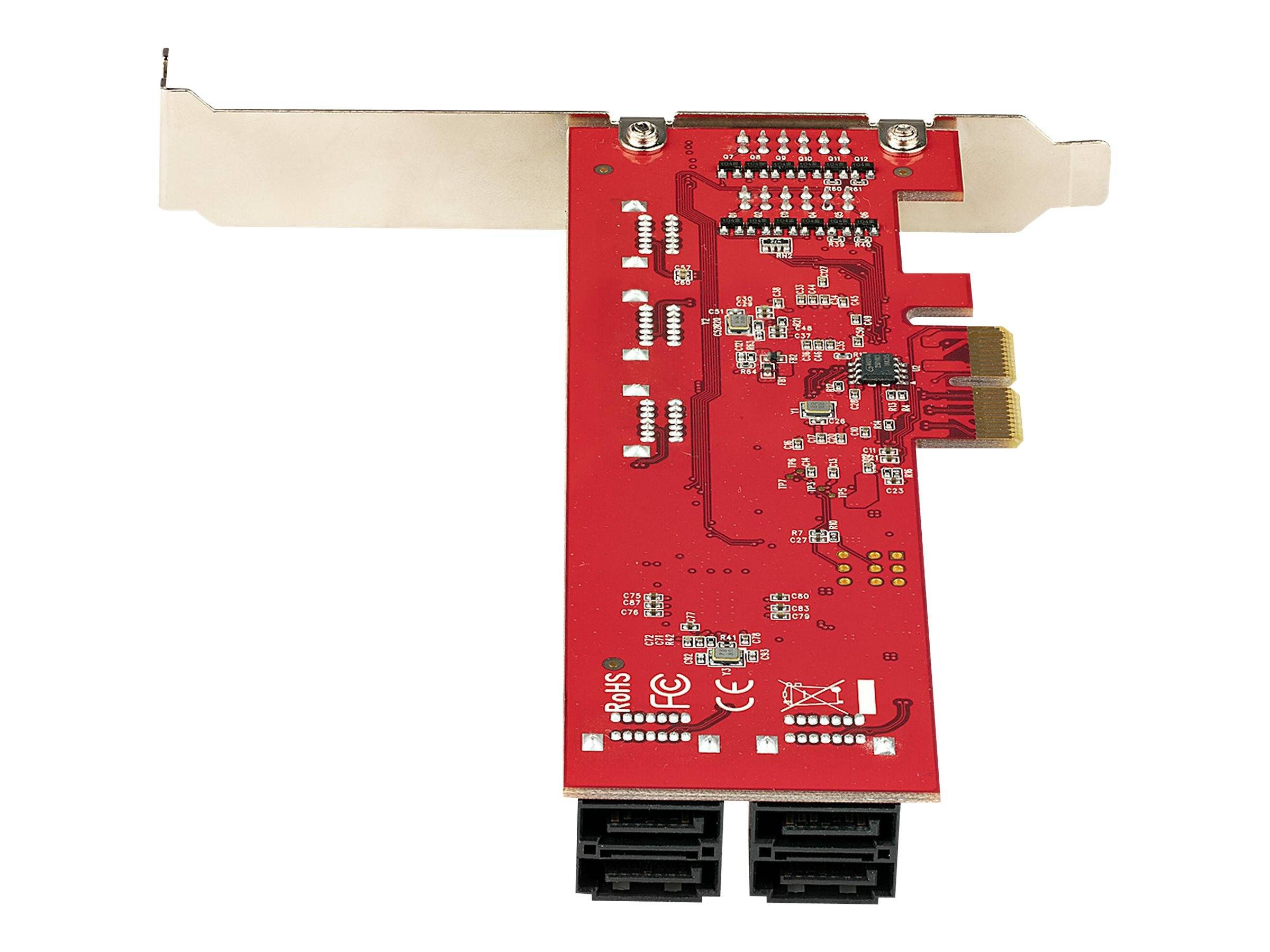 StarTech.com PCIe SATA Controller Karte - 10 Port SATA 3 Erweiterungskarte/Kontroller - 6Gbit/s - Full- und Low-Profile-1