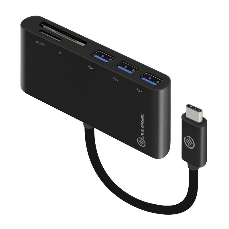 Alogic USB-C MultiPort Adapter - Hub - 3 x SuperSpeed USB 3.0-3