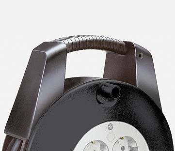 Brennenstuhl 1093200 Kabeltrommel 10.00 m Schwarz Schutzkontakt  