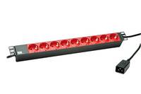 BACHMANN 19" Steckdosenleiste 9x Schutzkontakt C20-Stecker, schwarz-5