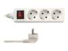 Tischsteckdose 3fl., 5KS Sch, ws, 1,4 m REV - Artikel: 4008297123514