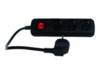 Tischsteckdose 3fl., 5KS Sch, sw, 1,4 m REV - Artikel: 4008297123712