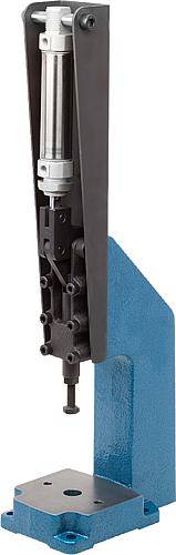 KNIEHEBELPRESSE PNEUMATISCH, FORM:A, F2=12000, STAHL, KOMP:STAHL-0