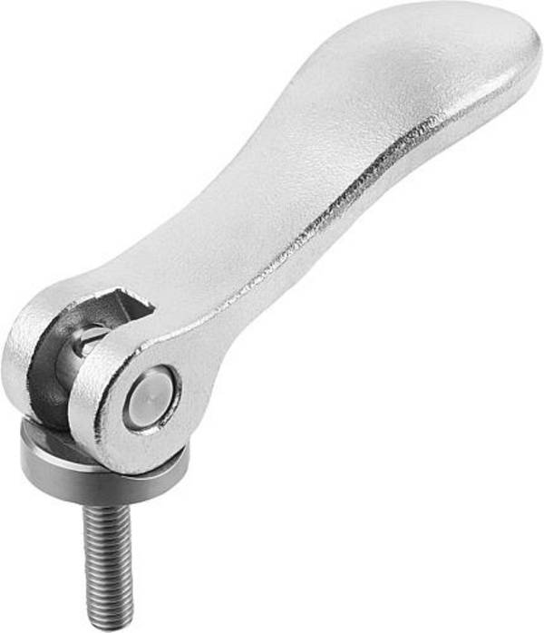 EXZENTERHEBEL GR.7 8-32X15, A=22, B=13,8, EDELSTAHL 1.4404 ELEKTROLYTISCH POLIERT, KOMP:EDELSTAHL