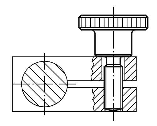 RÄNDELSCHRAUBE DIN464 D=M10X20, D1=36, H=23, AUTOM.STAHL BRÜNIERT-6