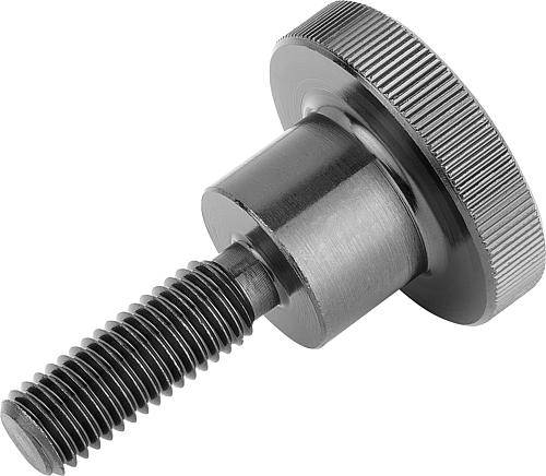 RÄNDELSCHRAUBE DIN464 D=M10X20, D1=36, H=23, AUTOM.STAHL BRÜNIERT-0