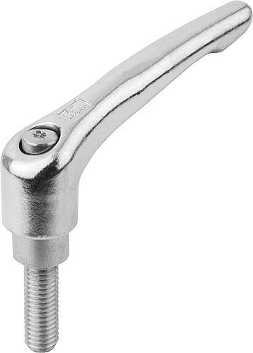 KLEMMHEBEL GR.2 M08X30 EDELSTAHL, ELEKTROLYTISCH POLIERT, KOMP:EDELSTAHL
