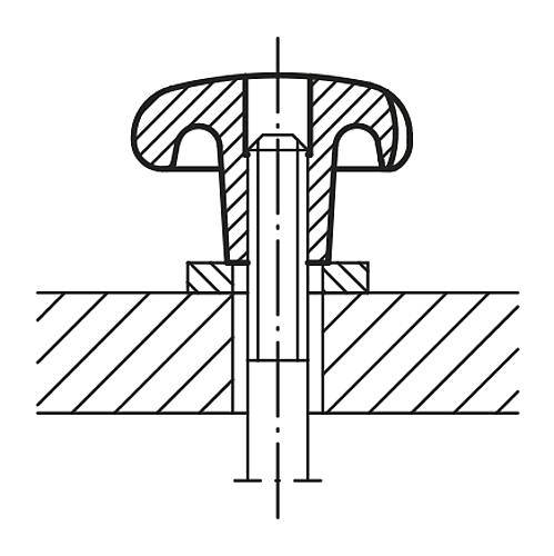 STERNGRIFF D=M12, D1=63 H=40, FORM:E, GRAUGUSS-1