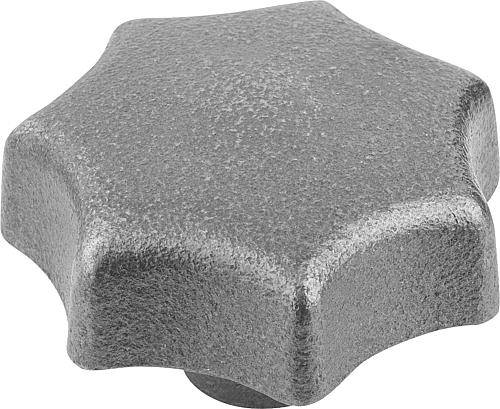 STERNGRIFF D=M12, D1=63 H=40, FORM:E, GRAUGUSS
