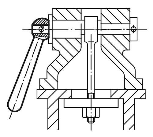 KEGELGRIFF DIN99, FORM:N, A=119 M16 STAHL-1